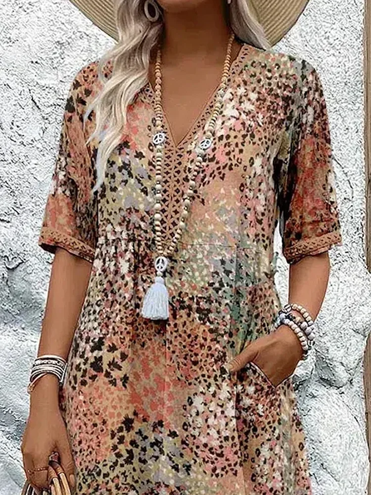 Harper – Rochie midi elegantă cu imprimeu floral