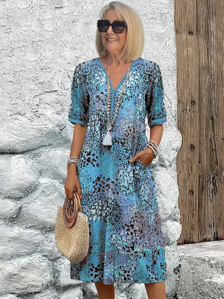 Harper – Rochie midi elegantă cu imprimeu floral