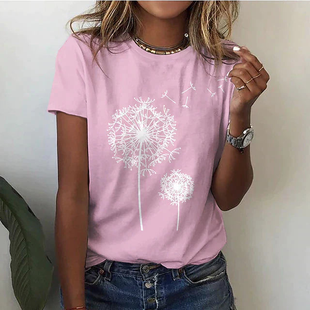Nianna - Femei Tricou Vară Mânecă Scurtă