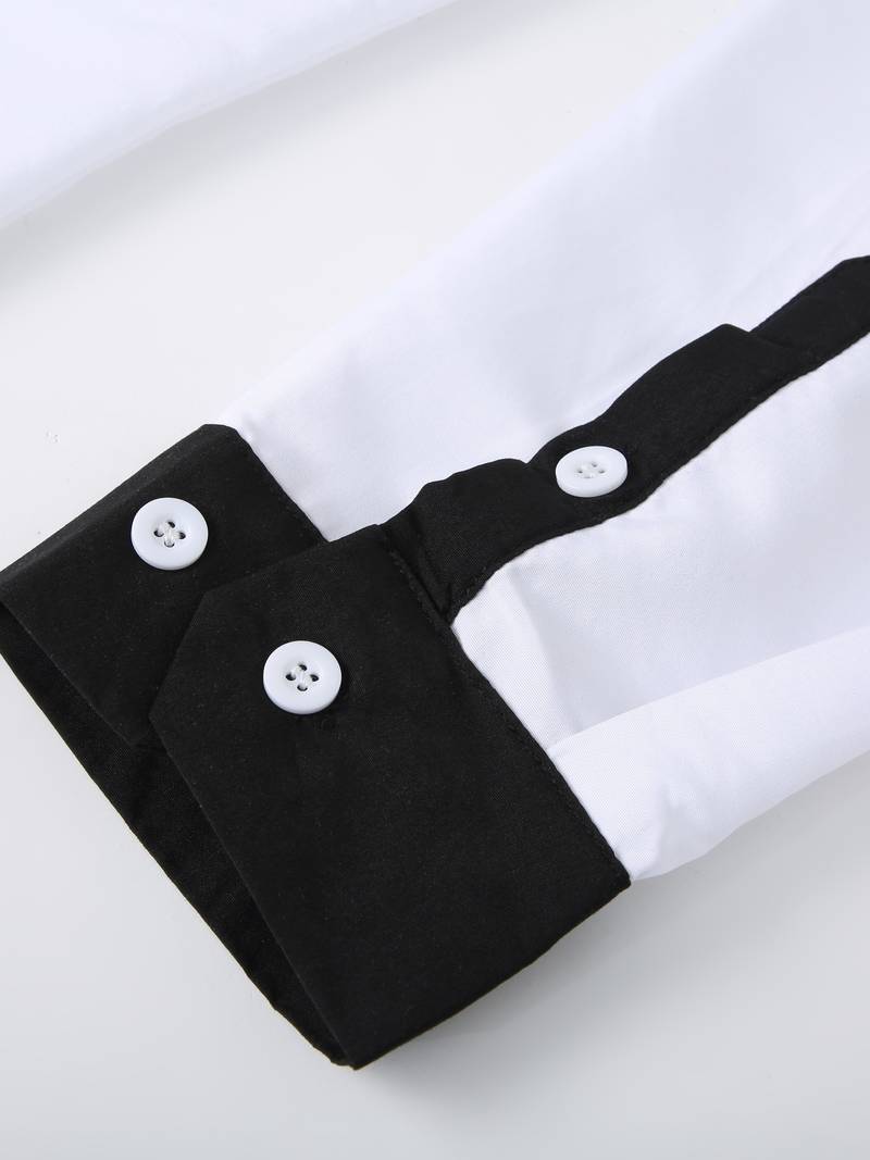 Tonie – Cămașă Elegantă cu Contrast cu Croială Modernă