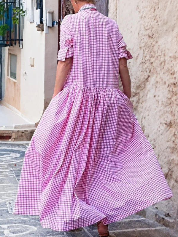 Lucia - Elegant Rochie cu Mâneci Lungi