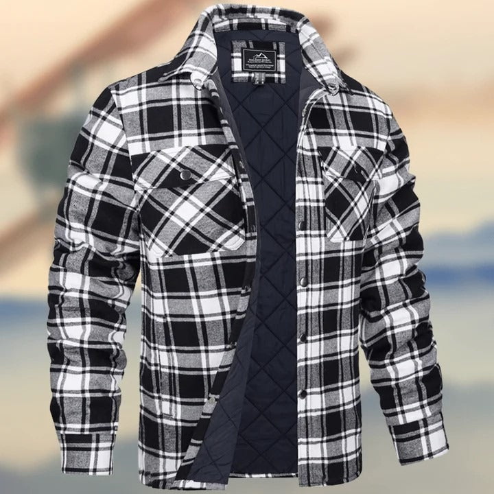 Grayson – Cămașă Clasică în Flanel de Stil Urban