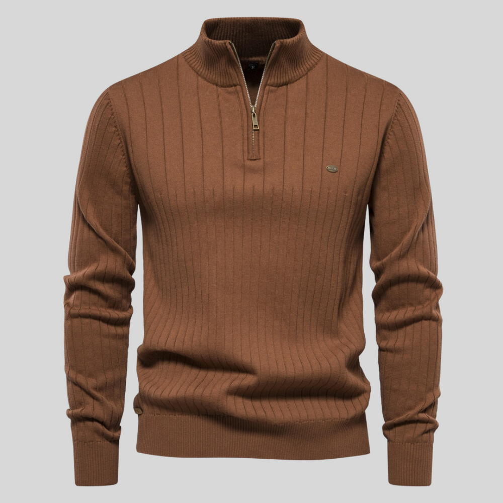 Zayne – Pulover Confortabil cu Fermoar pe Jumătate pentru Zilnic