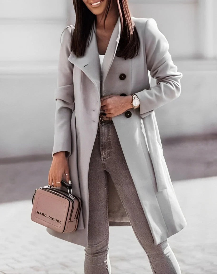 Deena - Palton elegant și confortabil din lână pentru femei