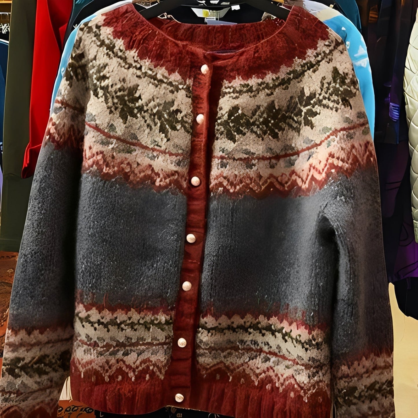 Nicola - Cardigan etnic stilat pentru dame