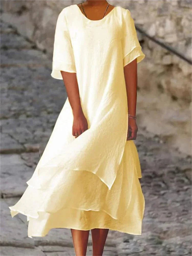 Maya - Rochie lungă elegantă cu croială feminină