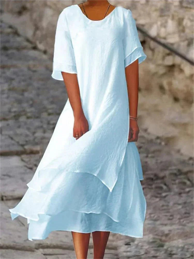 Maya - Rochie lungă elegantă cu croială feminină