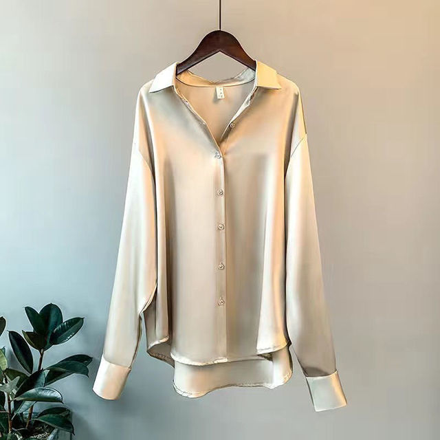 Valgerda - Elegantă cămașă de damă din satin