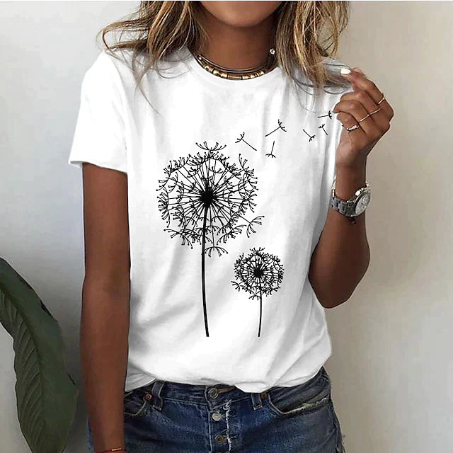Nianna - Femei Tricou Vară Mânecă Scurtă