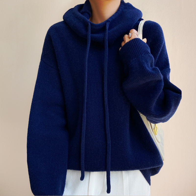 Eden - Elegant Pulover cu Guler Înalt din Lână Merino