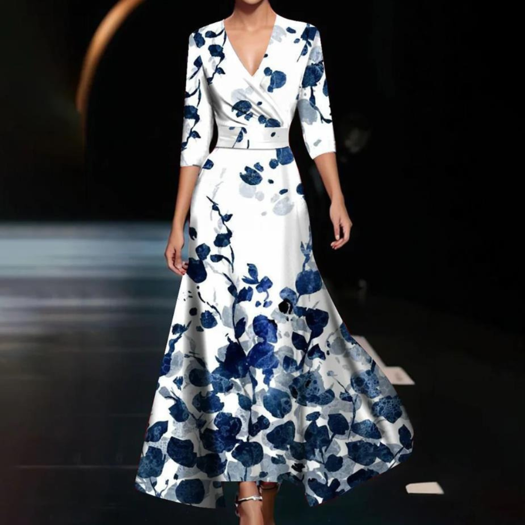 Yuna - Rochie petrecută cu imprimeu floral
