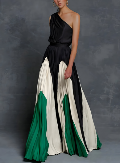 Leona – Rochie maxi cu umerii goi și croială lejeră
