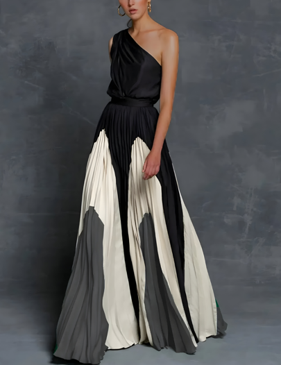 Leona – Rochie maxi cu umerii goi și croială lejeră