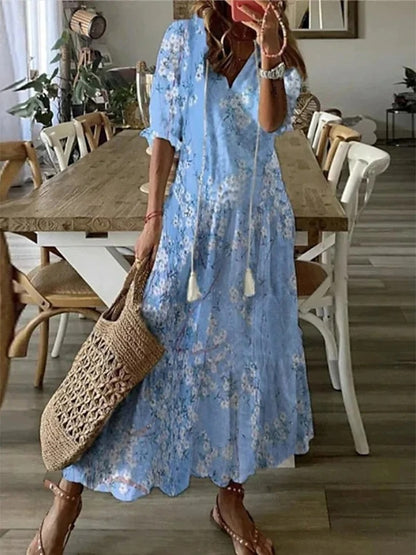 Dianna – Rochie boho cu croială care avantajează zona taliei