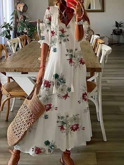 Dianna – Rochie boho cu croială care avantajează zona taliei