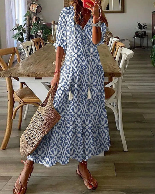 Dianna – Rochie boho cu croială care avantajează zona taliei
