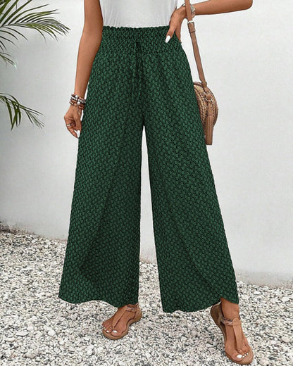 Sapphira - Pantaloni damă cu model grafic