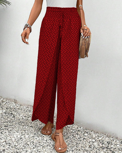 Sapphira - Pantaloni damă cu model grafic