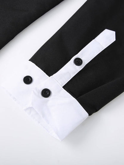 Tonie – Cămașă Elegantă cu Contrast cu Croială Modernă