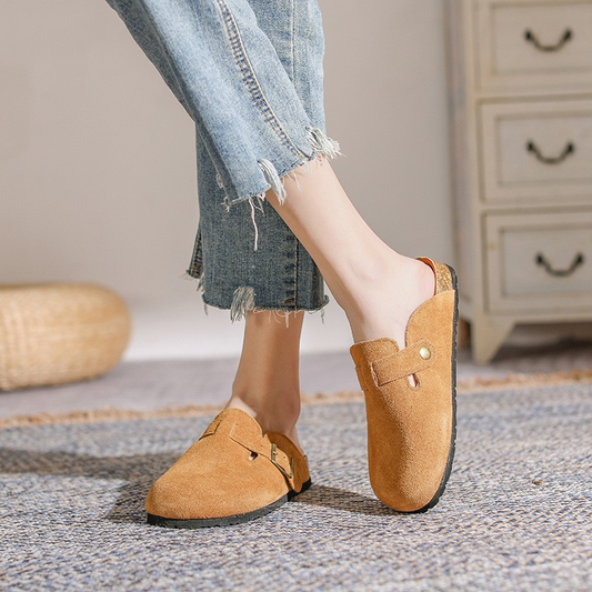 Davina - Loafer unisex din piele întoarsă în stil Old Money