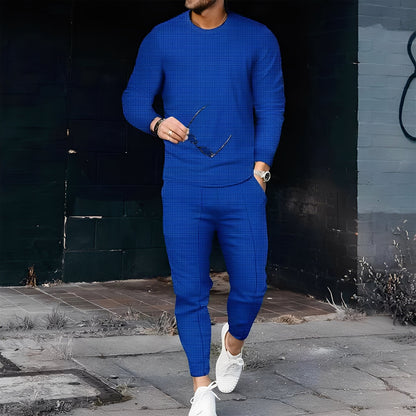 Dillan - Set Slim-Fit Lejer pentru Bărbați din Material Tip Vafă