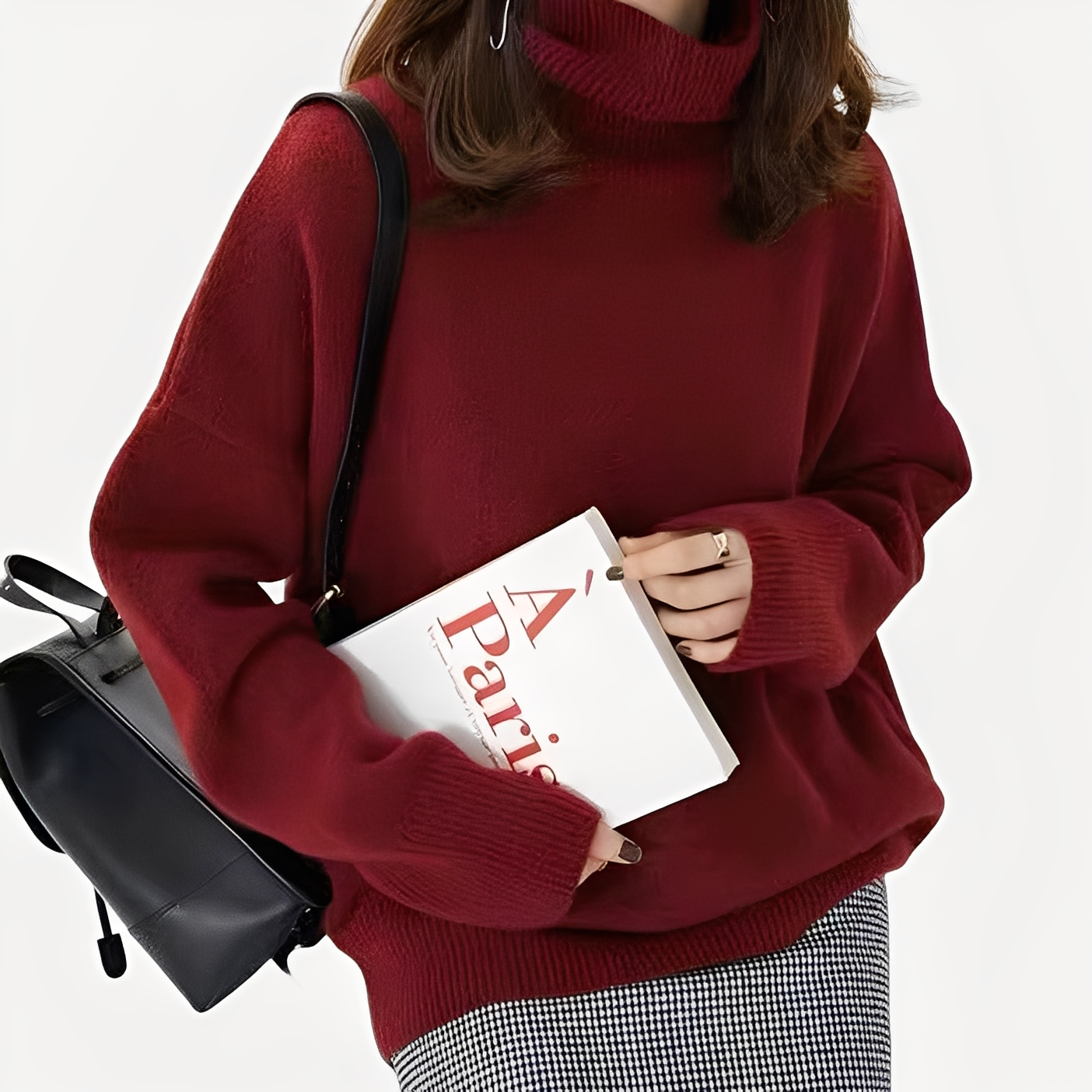 Amilia - Pulover elegant, lejer cu guler pentru femei