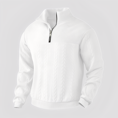 Warren - Pulover clasic din cașmir cu fermoar pentru dame