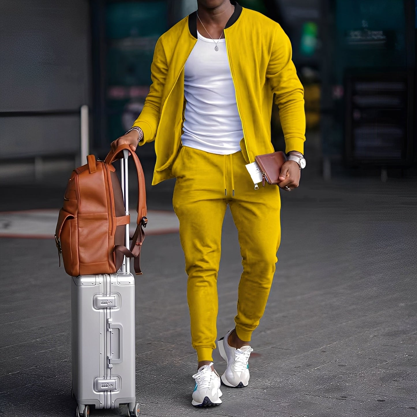 Dillon - Set simplu de jachetă și pantaloni pentru bărbați