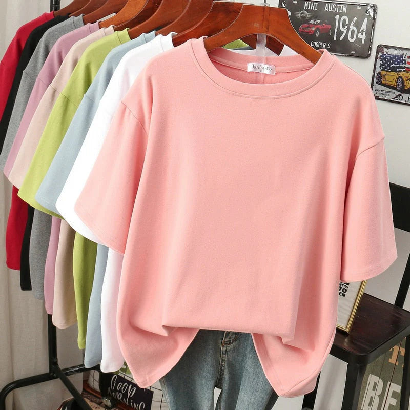 Arabella - Tricou lejer oversize din bumbac pentru femei