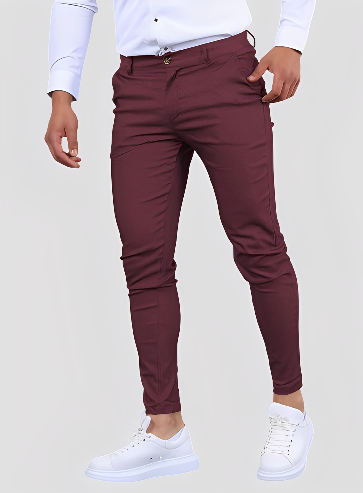 Reynard - Formale, elastice pantaloni skinny pentru bărbați