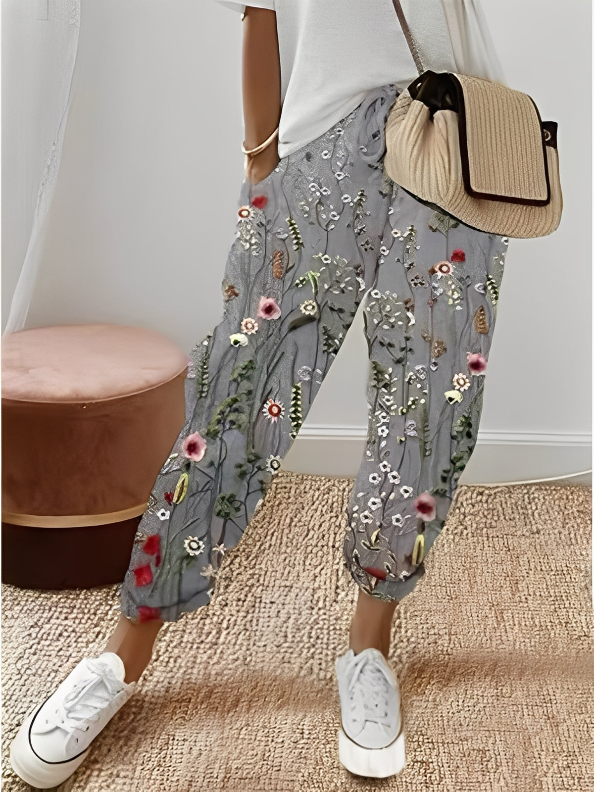 Amélia - Pantalon elegant din bumbac pentru femei