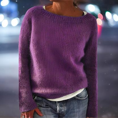 Abeeha - Pulover larg cu temă de brad pentru femei