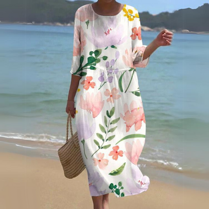 Alina – Rochie Midi Fluidă