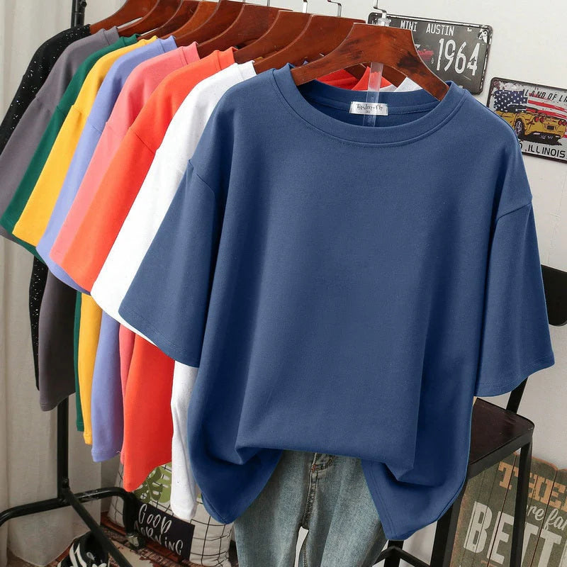 Arabella - Tricou lejer oversize din bumbac pentru femei