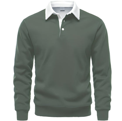 Sonnie - Tricou polo cu mânecă lungă pentru bărbați