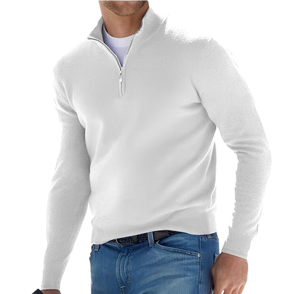 Eliott - Pulover cashmere cu fermoar pentru bărbați