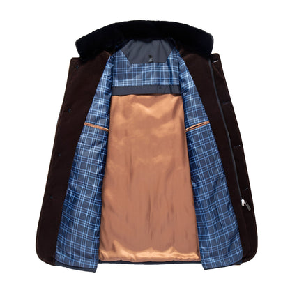 Rodney – Elegantă, jachetă matlasată cu nasturi pentru bărbați