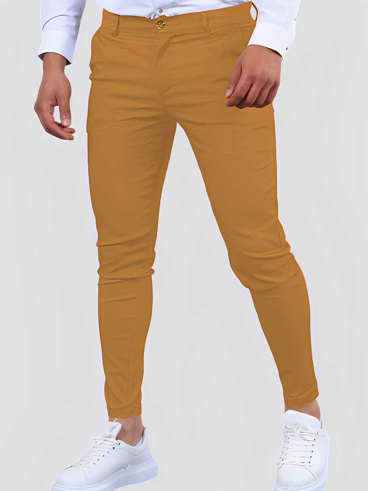 Shelton - Pantaloni casual stretch cu croială îngustă pentru bărbați