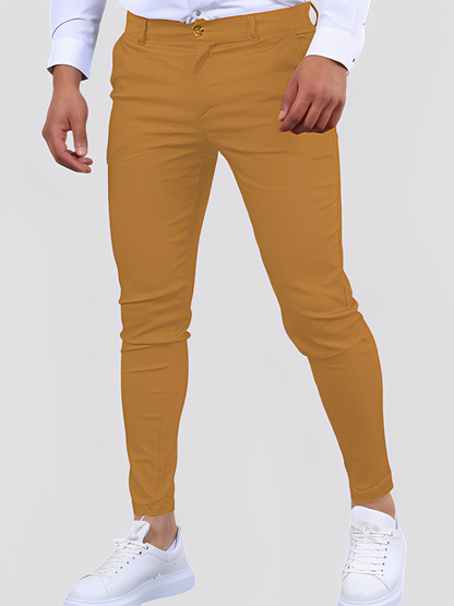Shelton - Pantaloni casual stretch cu croială îngustă pentru bărbați
