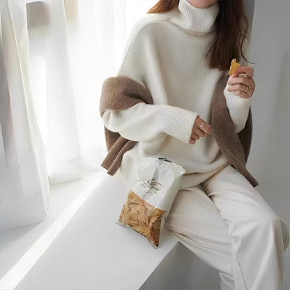 Clémentine - Pulover rafinat cu guler rulat pentru femei