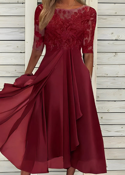 Colleen - Rochie elegantă, decupată din dantelă pentru femei