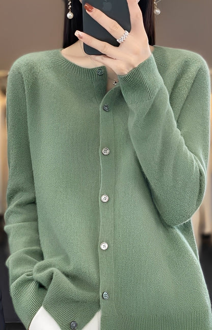 Addie - Cardigan modern din lână cașmir pentru femei