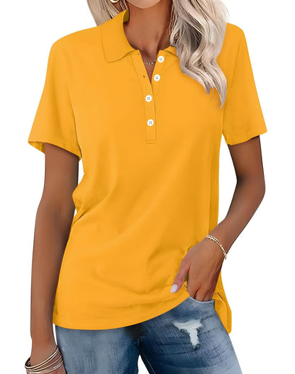 Stella - Tricou polo slim-fit lejer pentru femei
