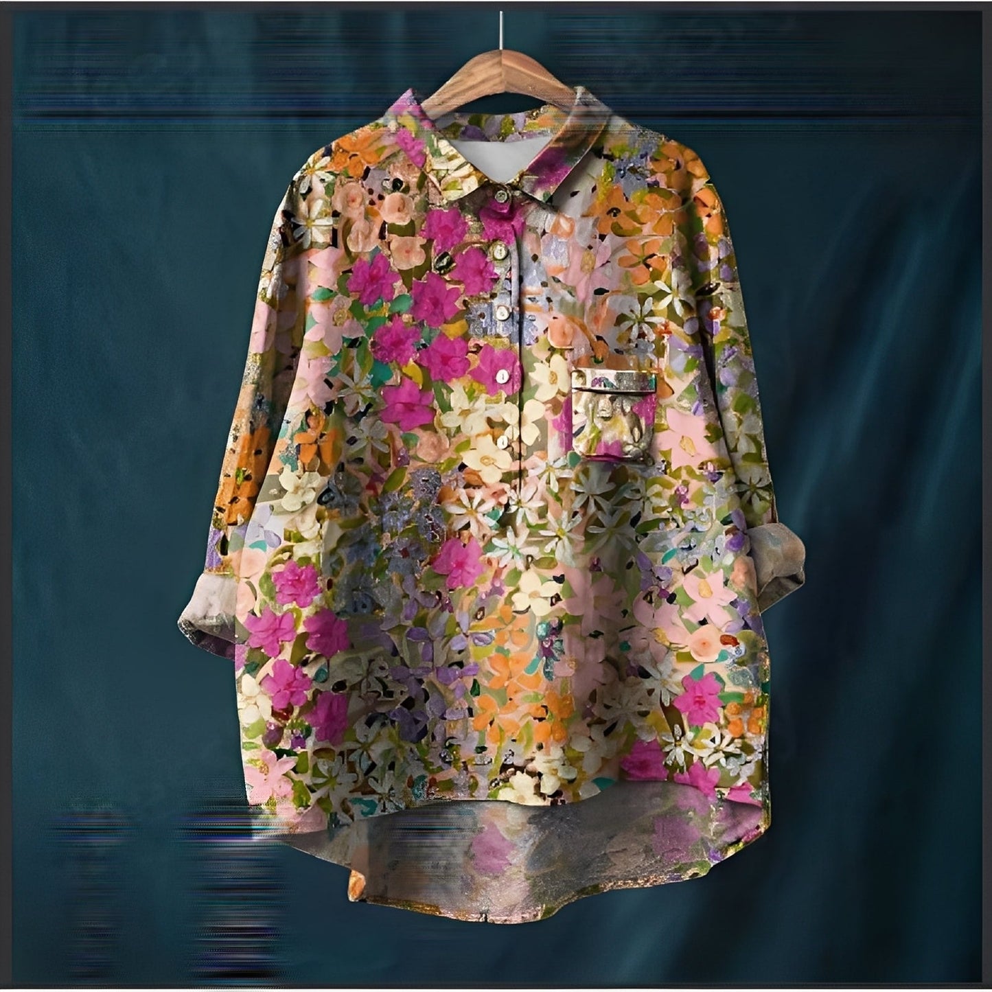 Garance - Cămașă tradițională cu mâneci lungi pentru femei