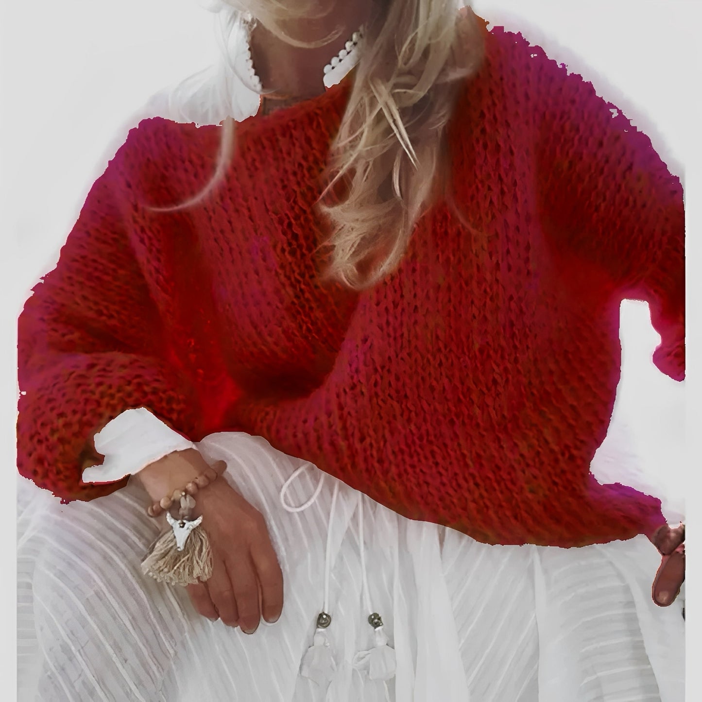 Caroline - Pulover cald, tricotat lejer pentru femei