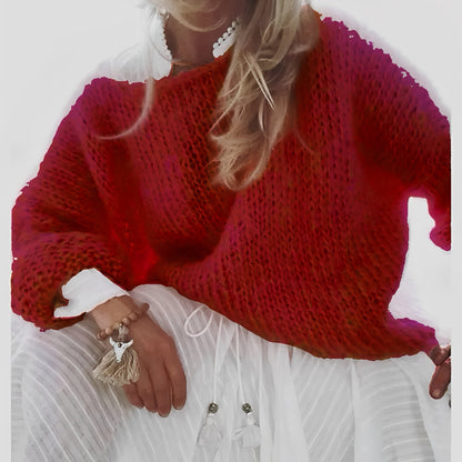 Caroline - Pulover cald, tricotat lejer pentru femei