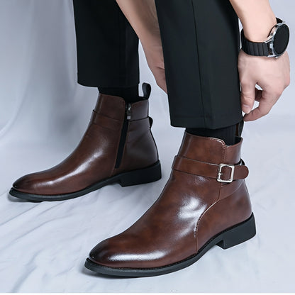 Ronny - Cizme Chelsea elegante din piele pentru bărbați