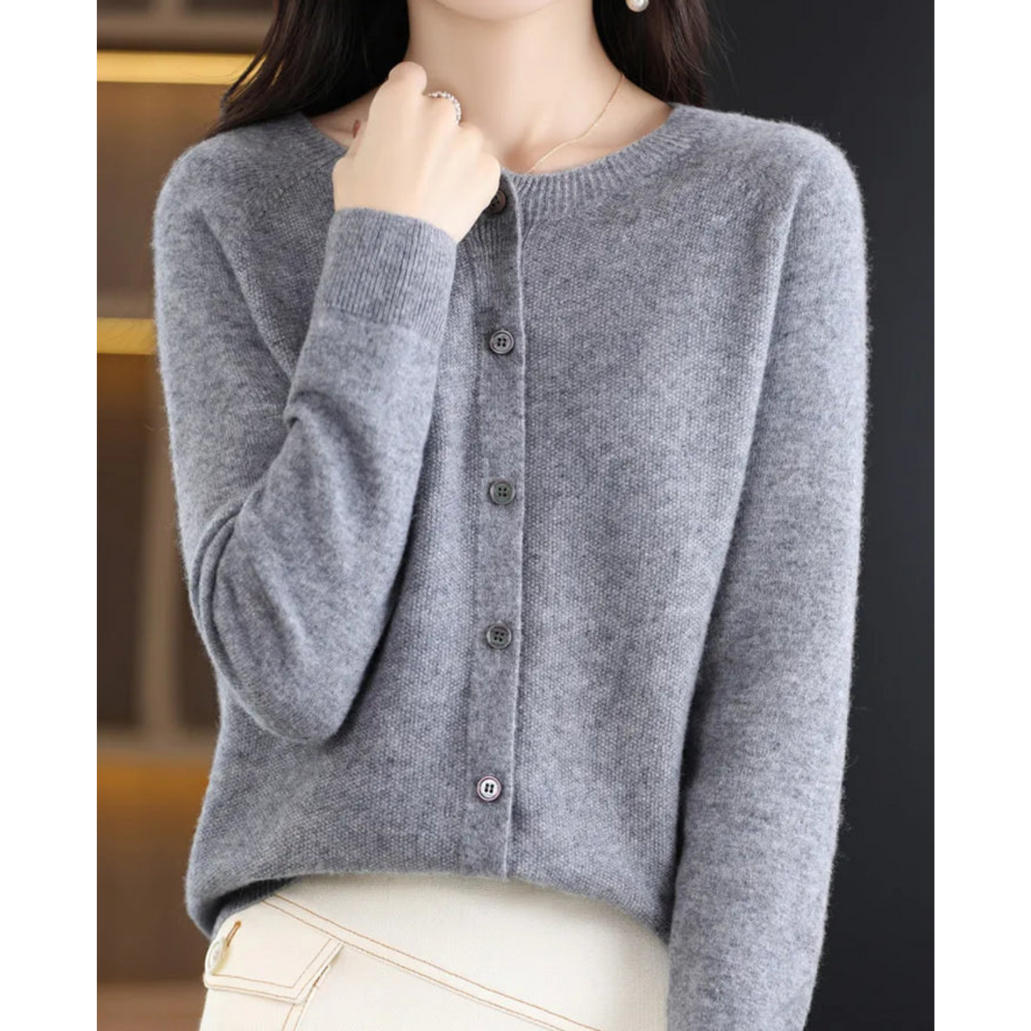 Aubry – Cardigan moale din lână fină