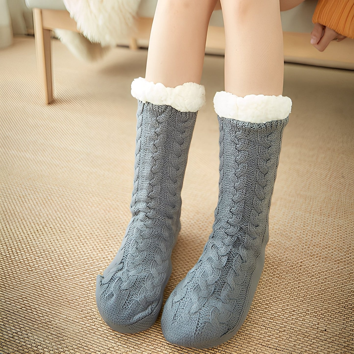 Jessica - Șosete pufoase de iarnă calde pentru femei și bărbați