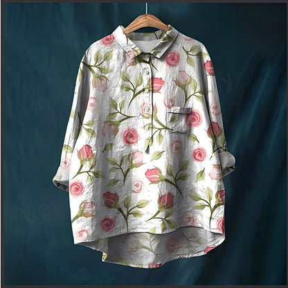 Garance - Cămașă tradițională cu mâneci lungi pentru femei